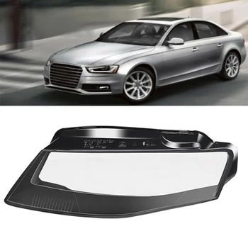 

Car Clear Headlight Lens Cover Replacement Headlight head light lamp Shell Cover for-Audi A4 B8 2008-2012