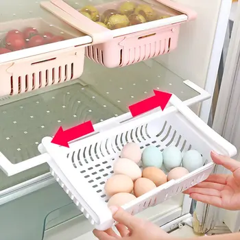 

Kitchen Storage Rack Organizer Kitchen Accessories Organizer Shelf Fridge Storage Shelf Box Drainable Storage Box