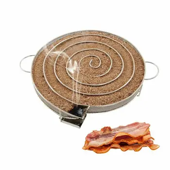 

Cold Smoke Generator for BBQ Wood Chip Smoking Box Bacon Fish Salmon Meat Cooking Smoker Tools Stainless BBQ Tools