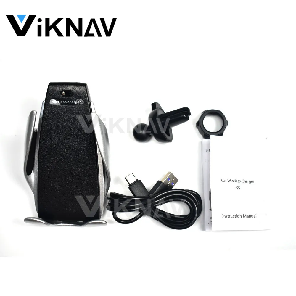 

Wireless charging for iPhone Xiaomi Samsung 10W fast charging mobile phone holder infrared wireless car charger holder Auto