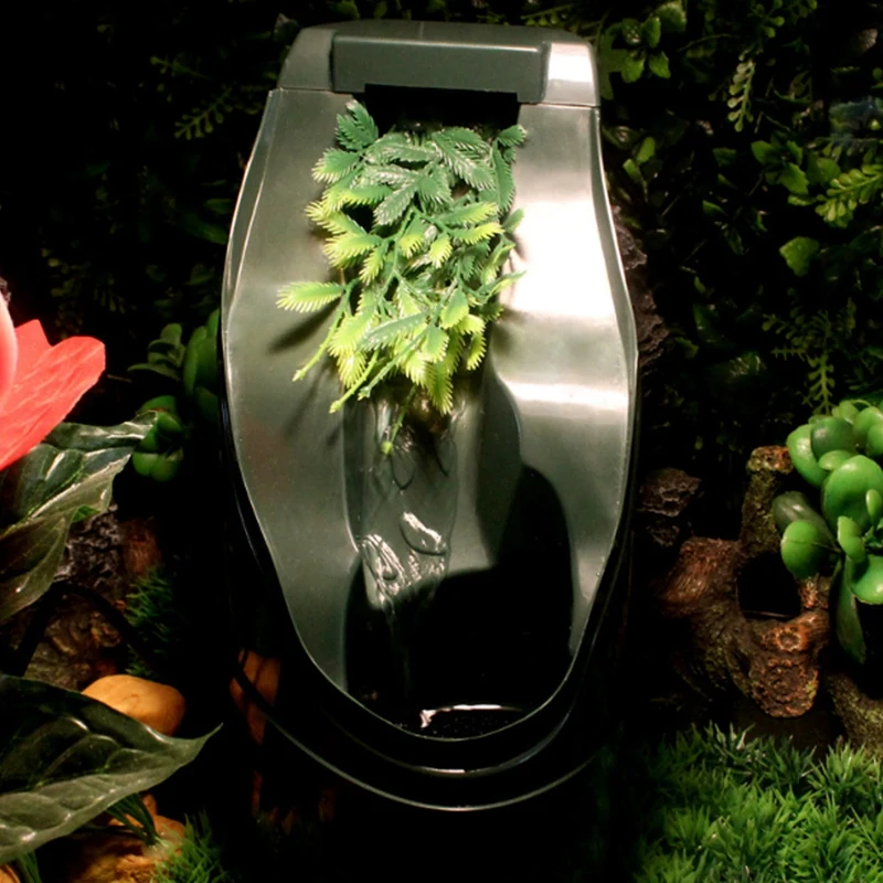Top-Reptile Drinking Water Fountain Lizard Chameleon Dispenser Terrarium Habitats US Plug