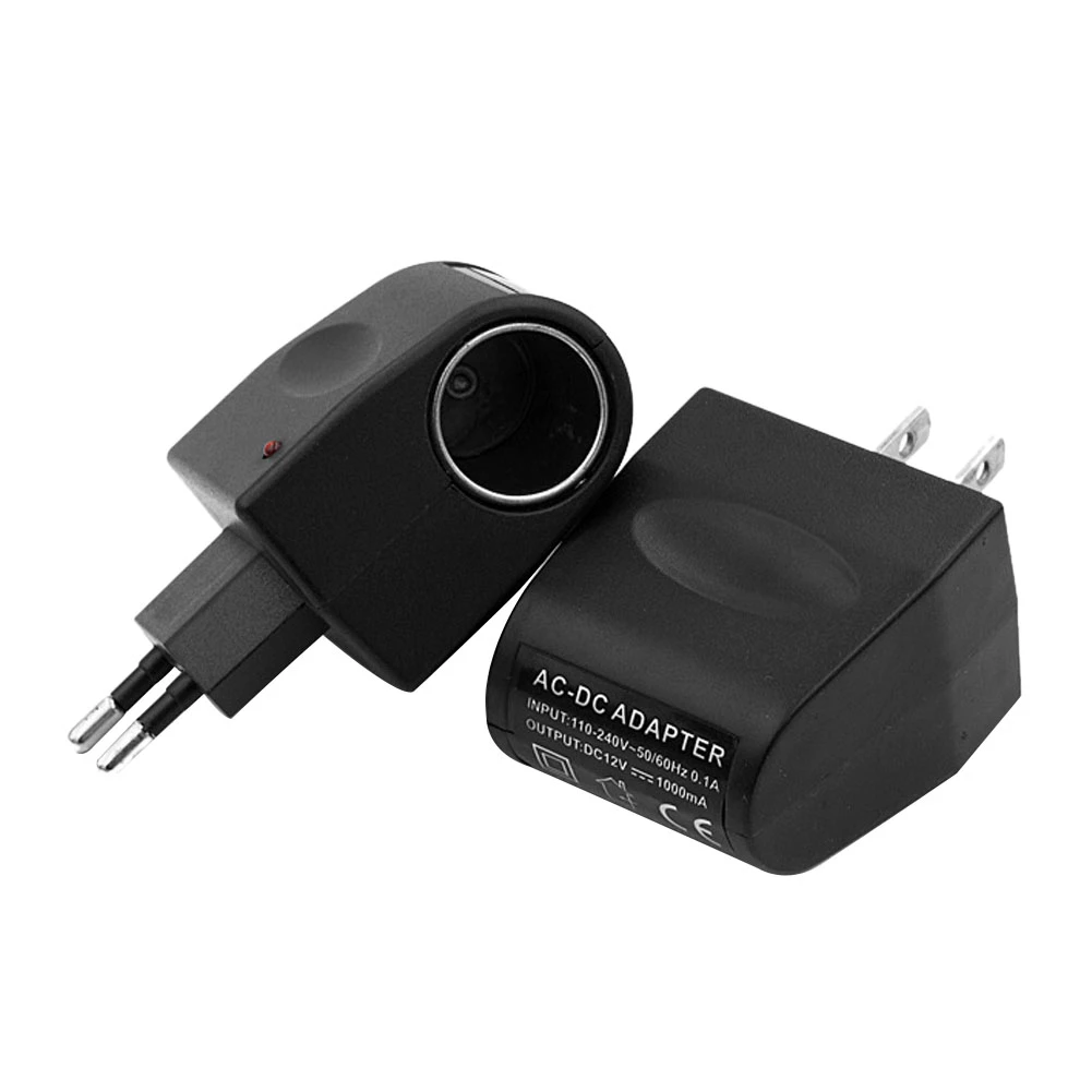 Car Cigarette Lighter Converter Plug Adapter 110V240V AC Wall Power To