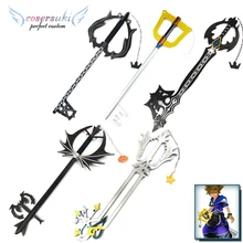 Kingdom Hearts Sora, первое поколение, тыквенная головка, Белый брелок, черный брелок, брелок, реквизит, оружие, деревянный, косплей, реквизит