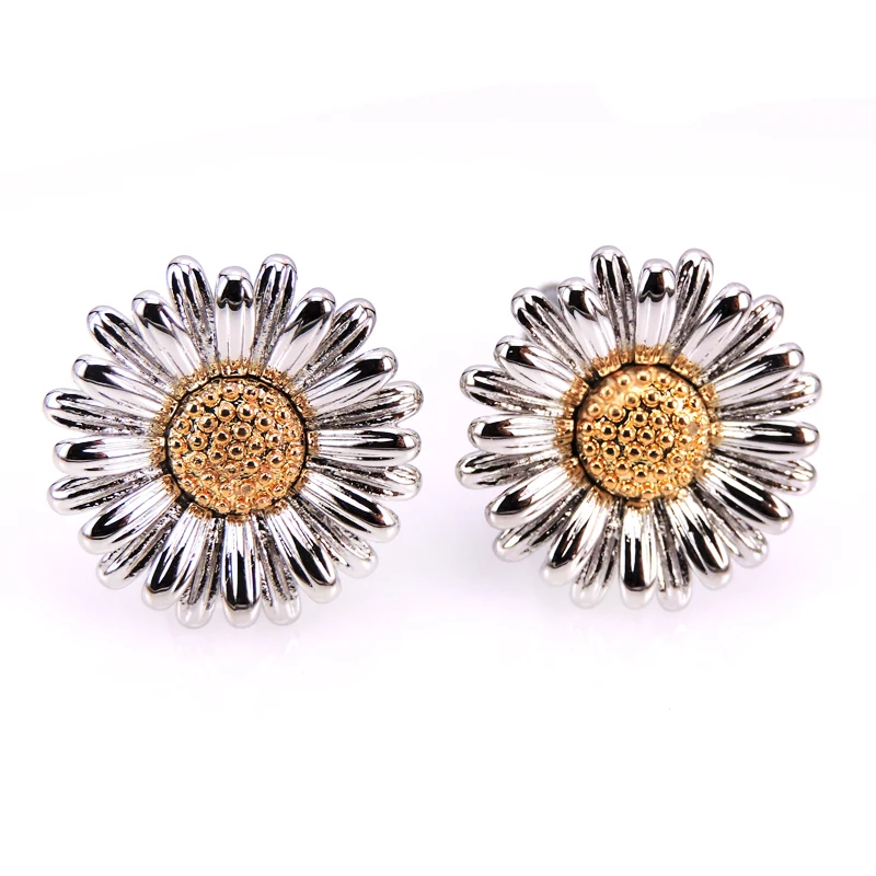 

New high quality French men's shirt Cufflinks classic design sunflower shape Cufflinks wholesale / retail