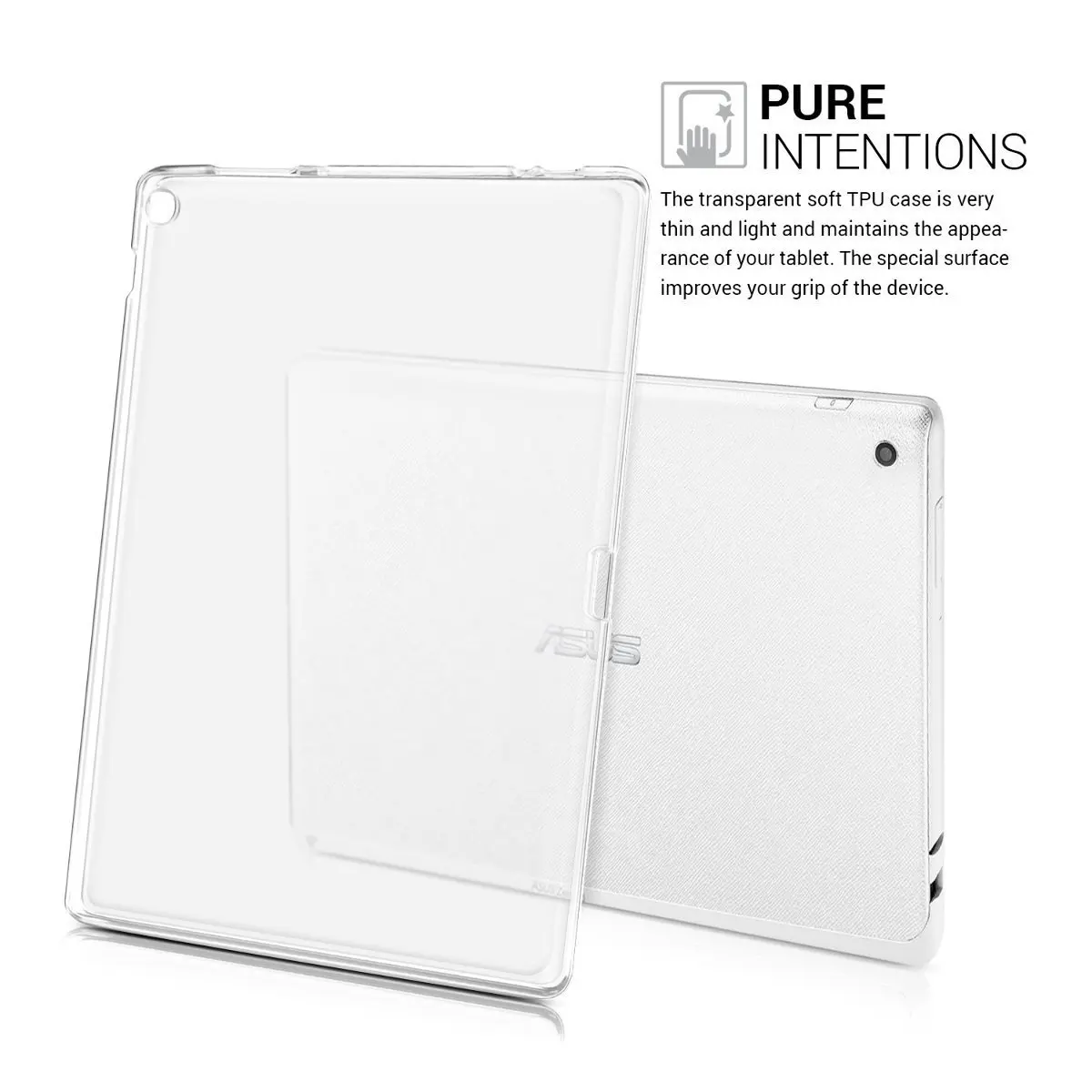Мягкий с бесцветным прозрачным TPU силиконовый чехол для 8 0 ASUS ZenPad Z380 Z380C Z380M Z380KL