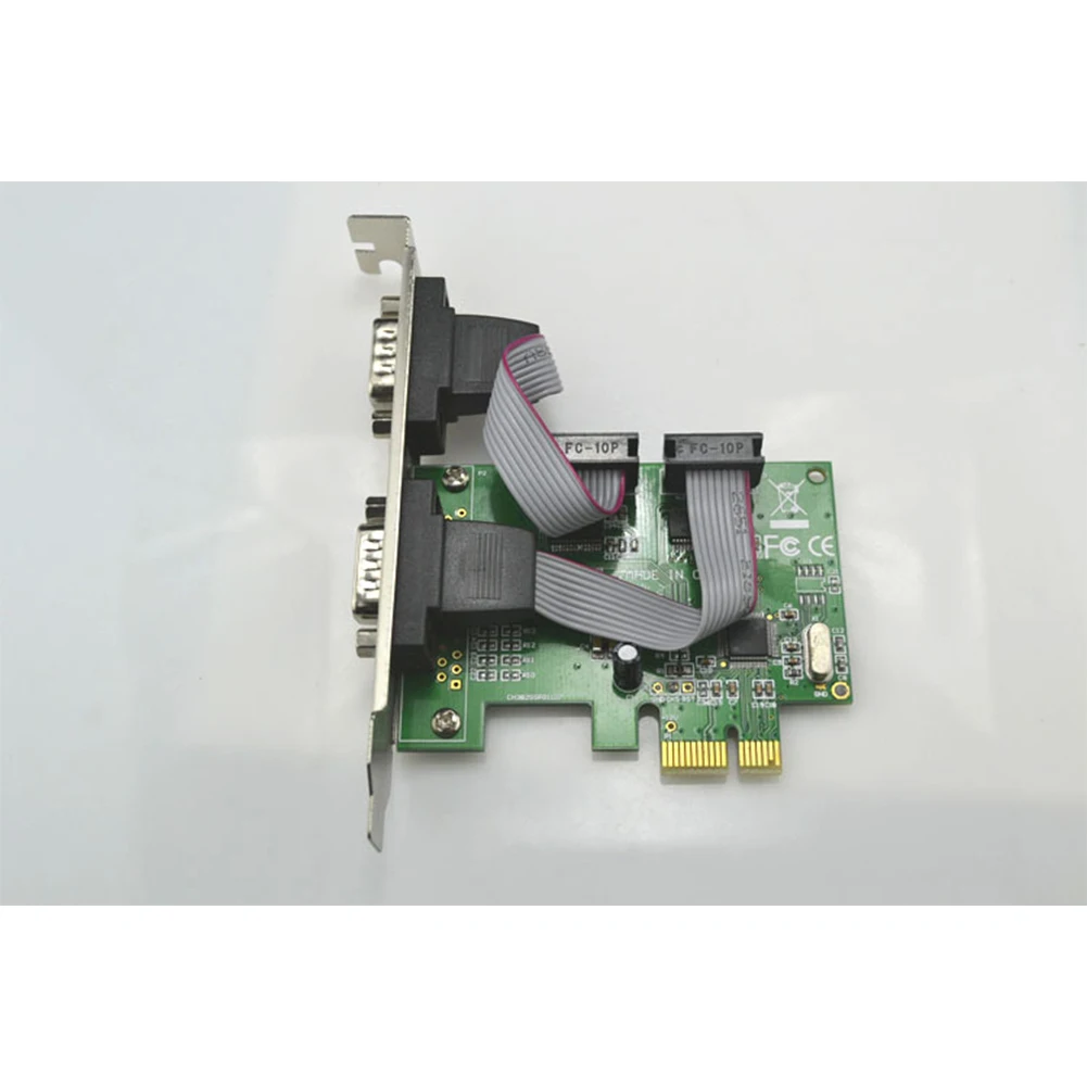 2,5 Гбит/с двойной порт RS232 9Pin Интерфейс последовательный PCI-E адаптер карты расширения