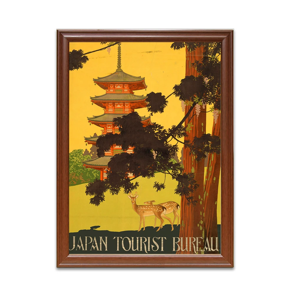 Японский плакат реклама в Taisho период холст живопись винтажные крафт постеры