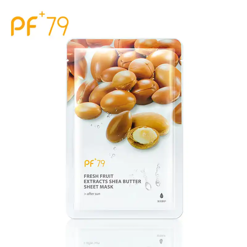 Pf79スキンケアフルーツフェイスマスクシアバターシートフェイスケアマスク潤い美白にきび治療フェイスケア Aliexpress