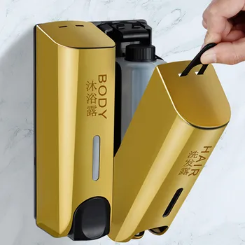 

Wall Mounted Soap Dispenser 310ml Liquid Lotion Container Bottle Hand Washing Bathroom Body Soap Hair Shampoo Dispenser