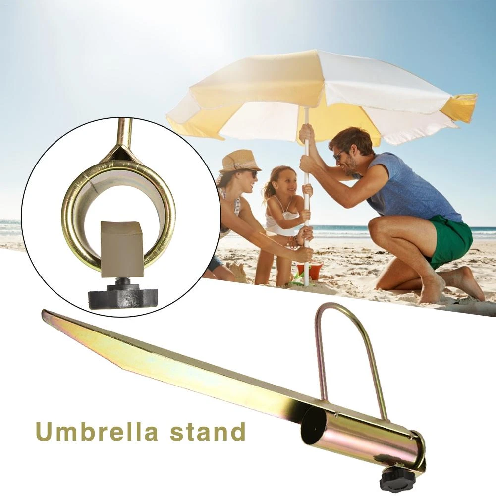 Soporte de pesca para playa y sol, equipo de lluvia, sombrilla de jardín, sombrilla, ancla de tierra, pincho, paraguas, soporte elástico, sombrilla estándar 4|Herramientas de exterior| -