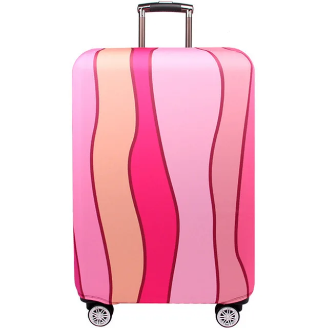 Luggage Cover V Плотный дорожный Багаж защитный костюм Чехол Пылезащитный Чехол Эластичный багажный чехол для 18-30 дюймов Чехол для костюма сумка - Цвет: Luggage Cover V