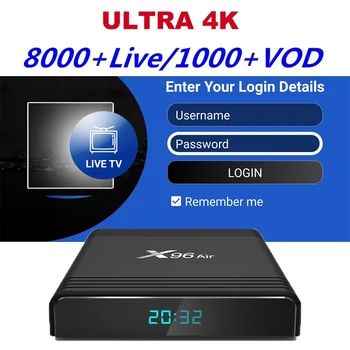 

4K Ultra German IPTV subscription 8000+Live UK IPTV Spain Poland Netherlands IPTV m3u adult xxx for smart tv box X96 Air