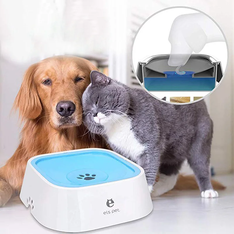 Dog Water Bowl Portable Car Floating Bowl No Dripping Splash-Proof Water No Wet Mouth Pet Bowl Healthy Non-Toxic Pet Bowl