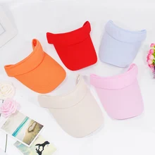 Мужская Женская Солнцезащитная шляпа с пустым верхом и широкими полями, простая дышащая солнцезащитная Кепка B99