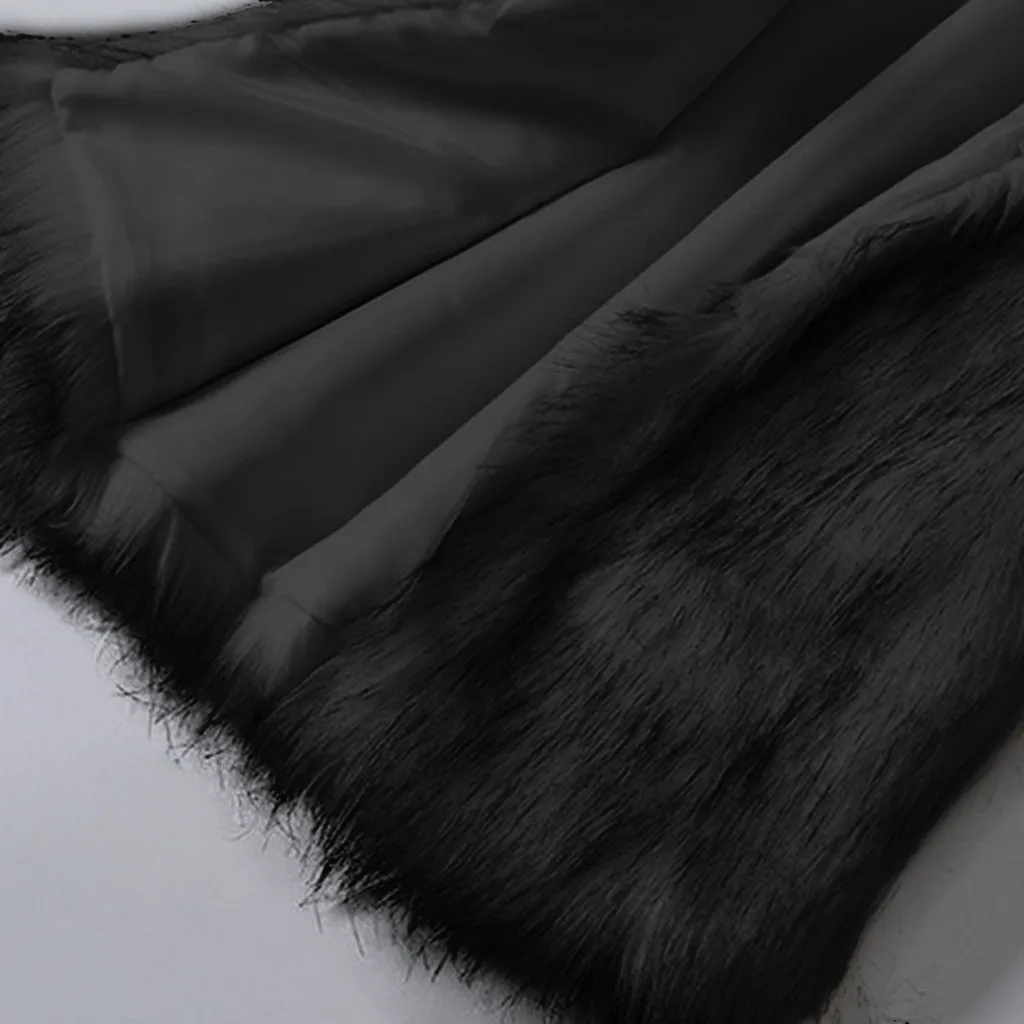 female fox fur coat vest Women Arctic Fleece Winter Striped Crew Neck Long Sleeve Blouse Drosphipping Z1023