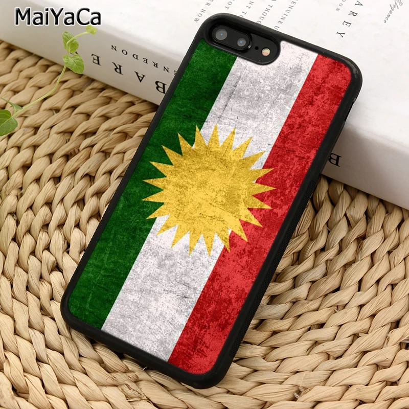 MaiYaCa чехол для телефона с флагом Курдистана iPhone 5 6 S 7 8 plus 11 12 13 Pro X XR XS Max Samsung Galaxy S6 S7