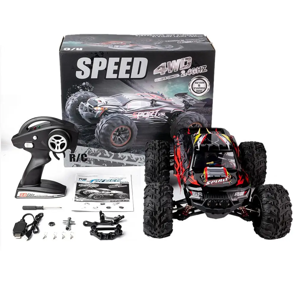 RC Car High Speed 60KM/H X-04 2.4G 1/10 4WD Brushless Big Foot Vehicle Models Truck Off-Road Vehicle Buggy RC Electronic Toy RTR RC Car High Speed 60KM/H X-04 2.4G 1/10 4WD Brushless Big Foot Vehicle Models Truck Off-Road Vehicle Buggy RC Electronic Toy RTR