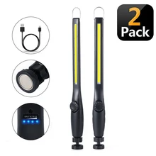 COB Work Light Rechargeable LED Work Lamp with Magnetic Base 360 Rotary Inspection Light for Car Repair, Home Use, Workshop
