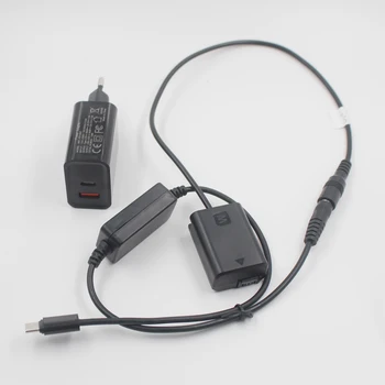

Np-Fw50 Dummy Battery Usb C Cable PD Power Charger Ac-Pw20 for Sony Alpha a6500 a6300 a7 7R a7R a7R II a7II NEX-3 NEX-3N NEX-5