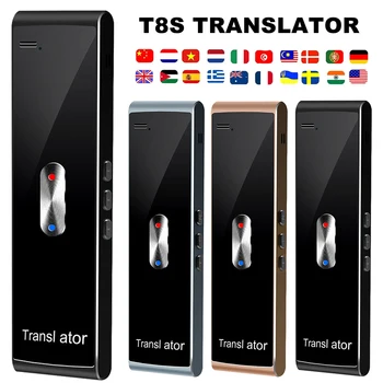 

Portable Smart Instant Voice Translator T8S Multi-Language Speech Interactive Translator Bluetooth Real Time