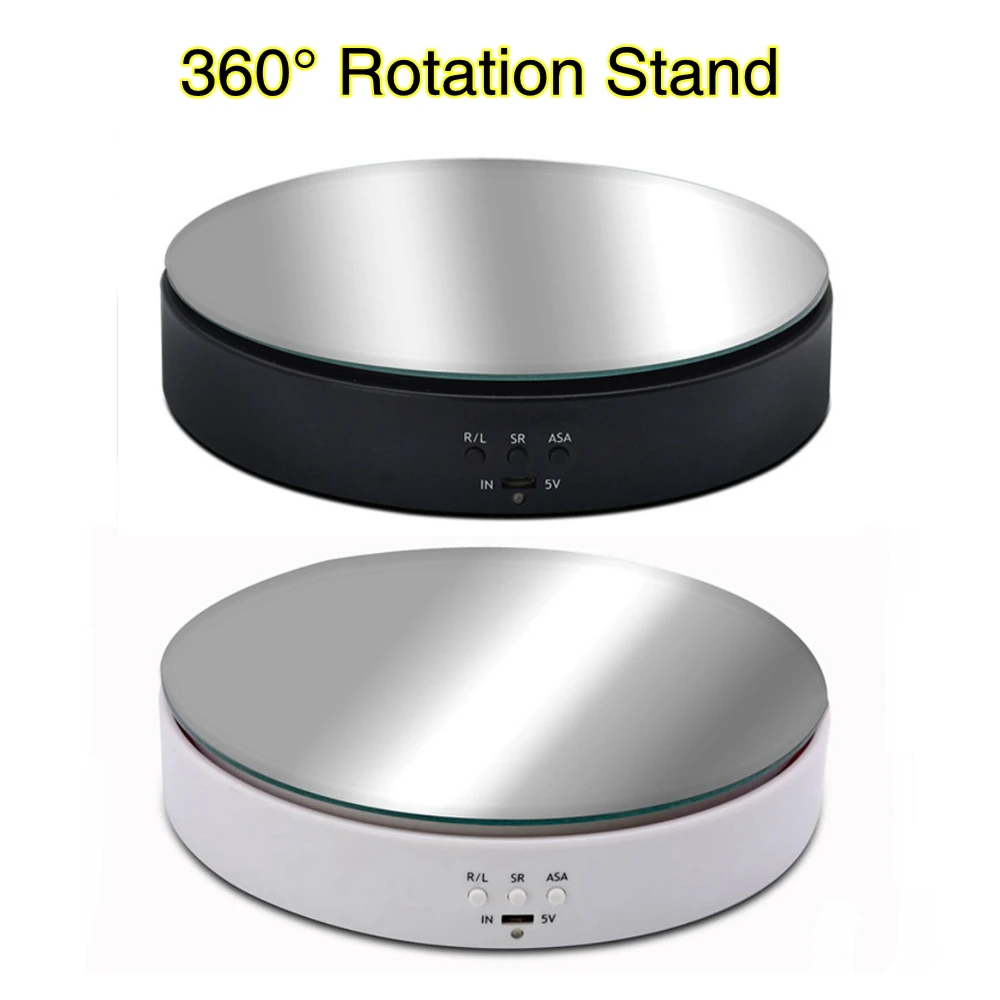 10KG Load-bearing Photography Photo Studio Speed Adjustable Rotating  Jewelry Display Stand 360 Degree Electric Product Turntable