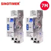 18mm Single Module 20 Minutes or 7 Minutes Interval DIN Rail Staircase Timer Switch for Staircase Lighting Time Controls 220V AC 1