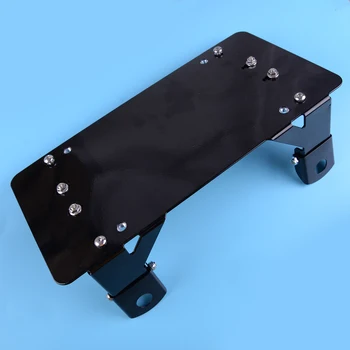 

DWCX Car Stainless Steel Solid Flip-up Winch Roller Fairlead License Plate Holder Bracket Mount Fit for 8 3/4" Mounting Hole