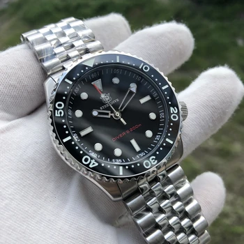 

Steeldive Abalone 200M Dive Watch Import 515 Quartz 316L Stainless Steel Aluminum Bezel Mens Diving Watch Quartz 200m Waterproof