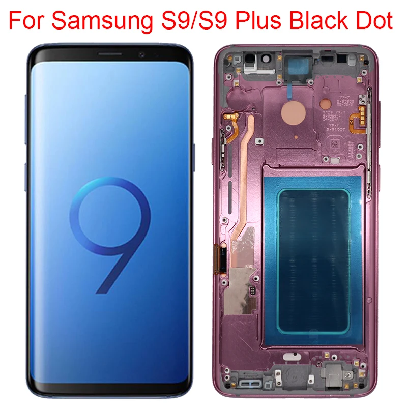 Best Original AMOLED S9 Display For Samsung Galaxy S9 Plus LCD With Frame For Samsung S9 S9Plus G960F G965F Display Screen Black Dot