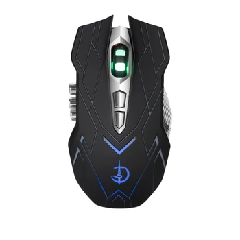 

HOT-JianShengYiZu Wireless Gaming Mouse with Silent , Breathing Backlight, Ergonomic Handle, 10 Buttons, for PC Notebook