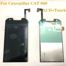 4.7 inch lcd original para caterpillar cat s60 display lcd tela de toque digitador assembléia para cat s60 s 60 kit de reparo de exibição