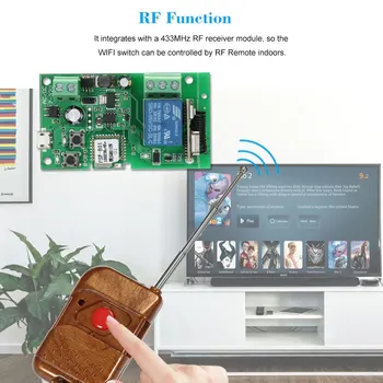

EWeLink USB DC5V 12V 24V 32V RF 433Mhz Wifi Switch Wireless Relay Module