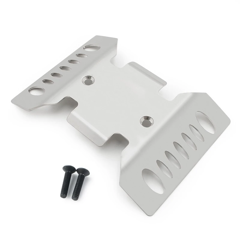 

Stainless Steel Bottom Plate Protector Chassis Armor Skid Plate for 1/10 RC Crawler Axial SCX10 III AXI03007 Parts