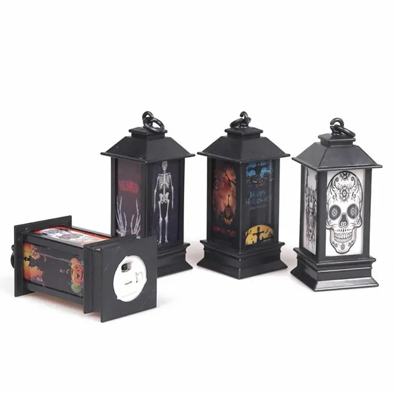 

Halloween Colorful Glowing Night Lighthouses LED Lamp Lights Home Decoration Compact and Portable Carry Convenient