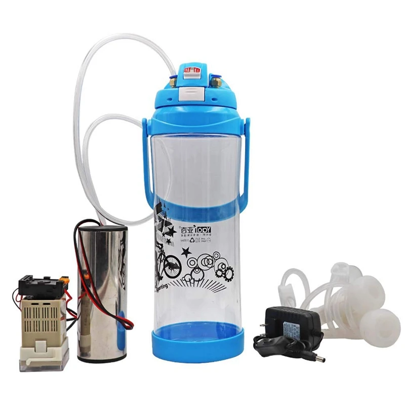 

3L Portable Pulse Milking Machine Electric Vacuum Barrel Pump Machine for Sheep Goat Cow Milking Kit US Plug