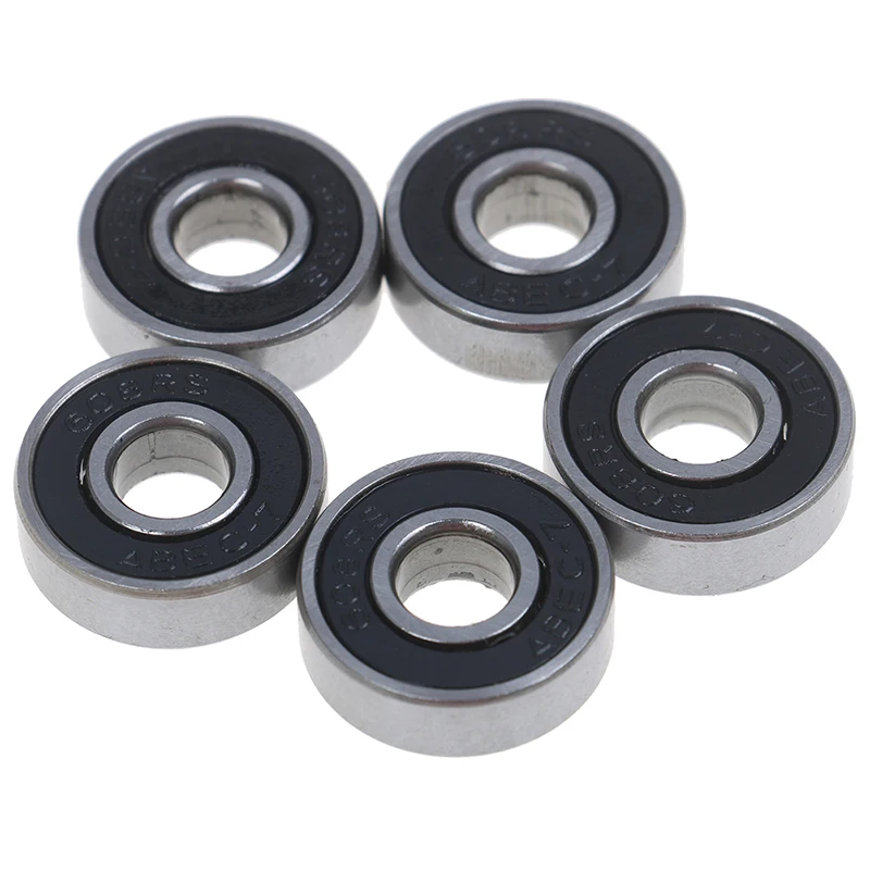 5 шт. черный ABEC-7 608RS скейтборд роликовые герметичные шарикоподшипники 8x22x7 мм Высокое качество