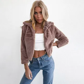 

Women Winter Jacket Warm Thick Outerwear Coat Loose Long Overcoat Casual Plus Size Lamb Winter Faux Fur Coat Female OvercoatY917