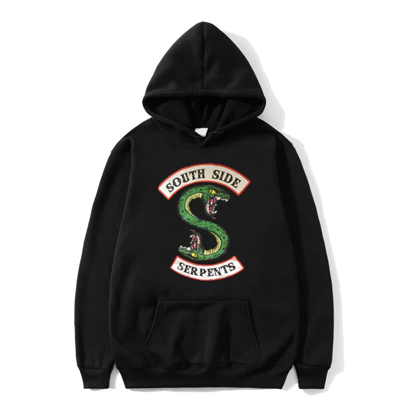 Riverdale South Side Serpents Hoodie Sweatshirts SouthSide Funny Cartoon Print Women/Men Hooded Pullover Tracksuit Female