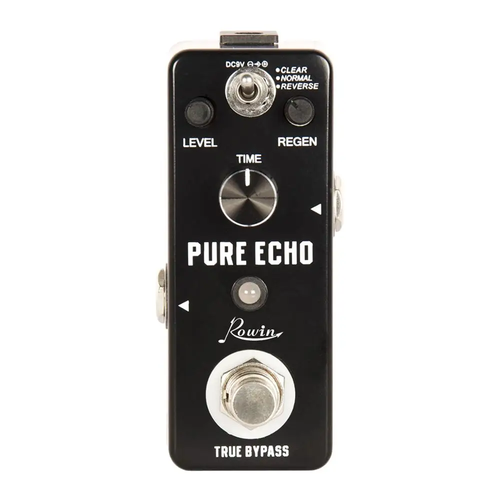 Rowin Digital Delay Pedal Efeito Guitarra Echo Puro com Clear Normal