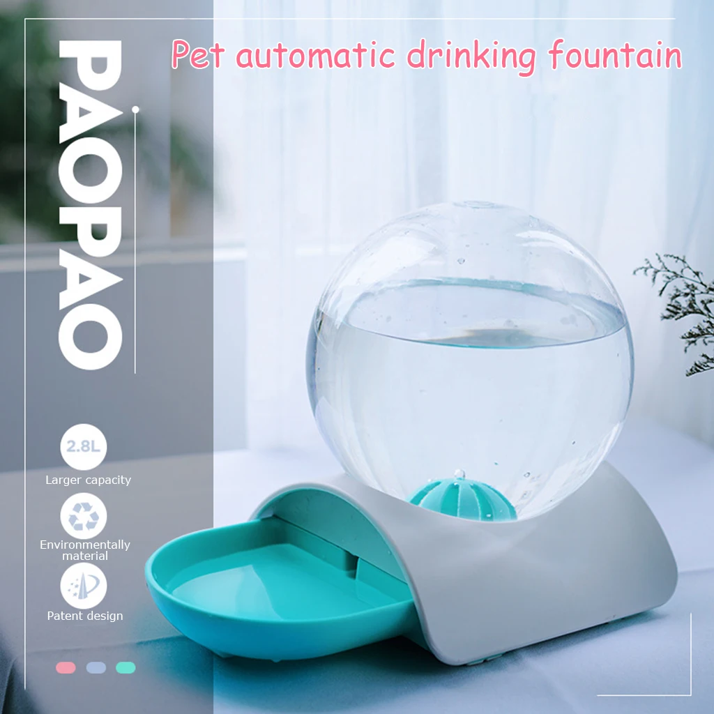 New 2 8 liter automatic cat water dispenser drinking water for cats and dogs foam no 5