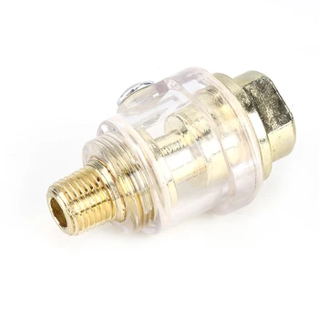 

1/4 Inch BSP Mini In-Line Oiler Lubricator For Pneumatic Tool Air Compressor Pipe Interface Pneumatic Automatic Mini Oiler