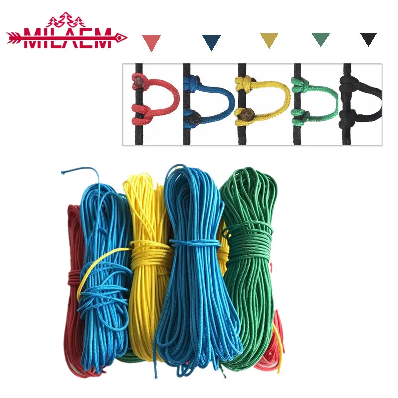 

3 Meter Archery Compound Bow D Loop Rope Nylon String Cord Release U Rope Nocking D Ring Hunting Shooting Accessories Outdoor