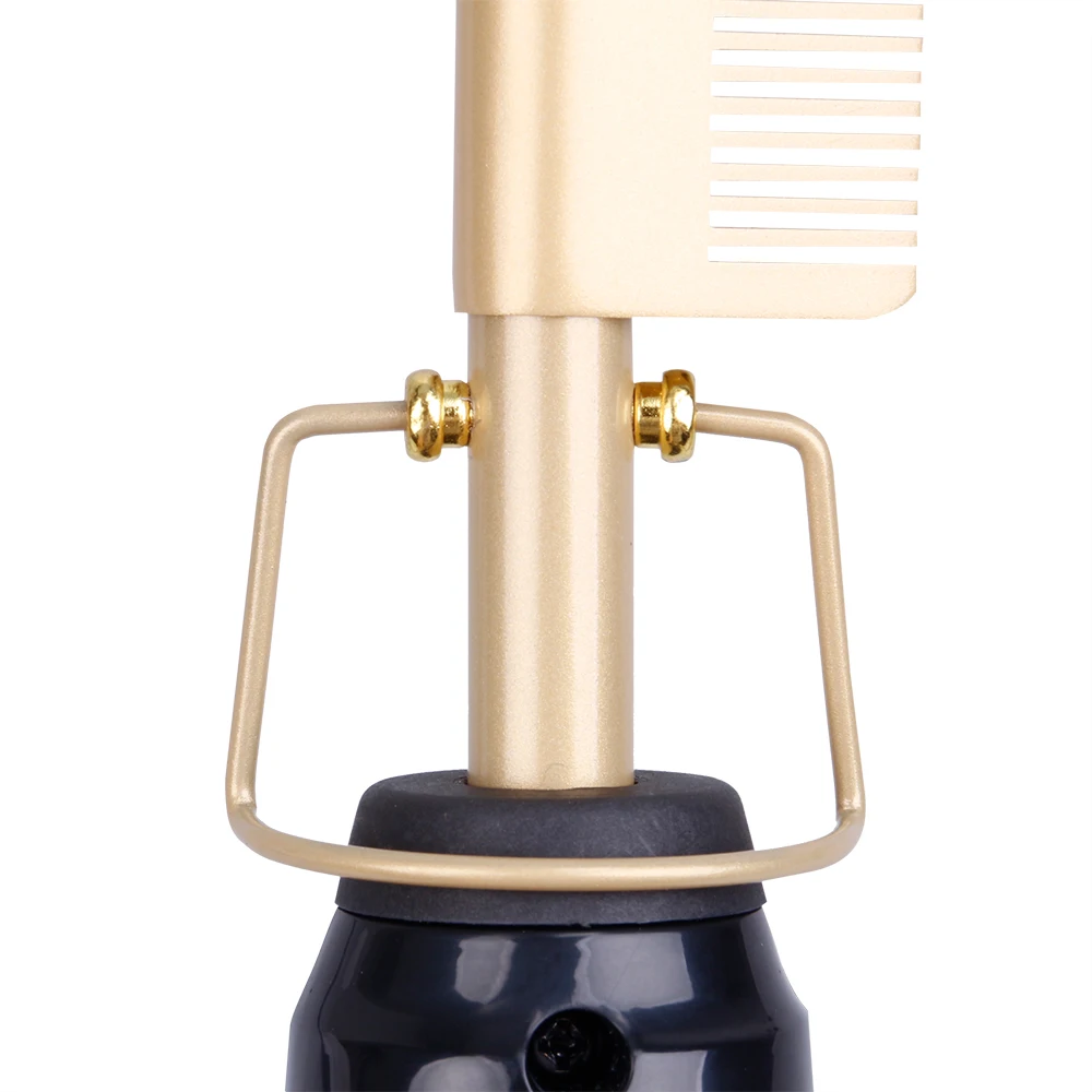 Электрическая расческа выпрямитель с высоким тепловым прессом Расческа с горячим выпрямлением электрическая расческа экологически чистый титановый сплав