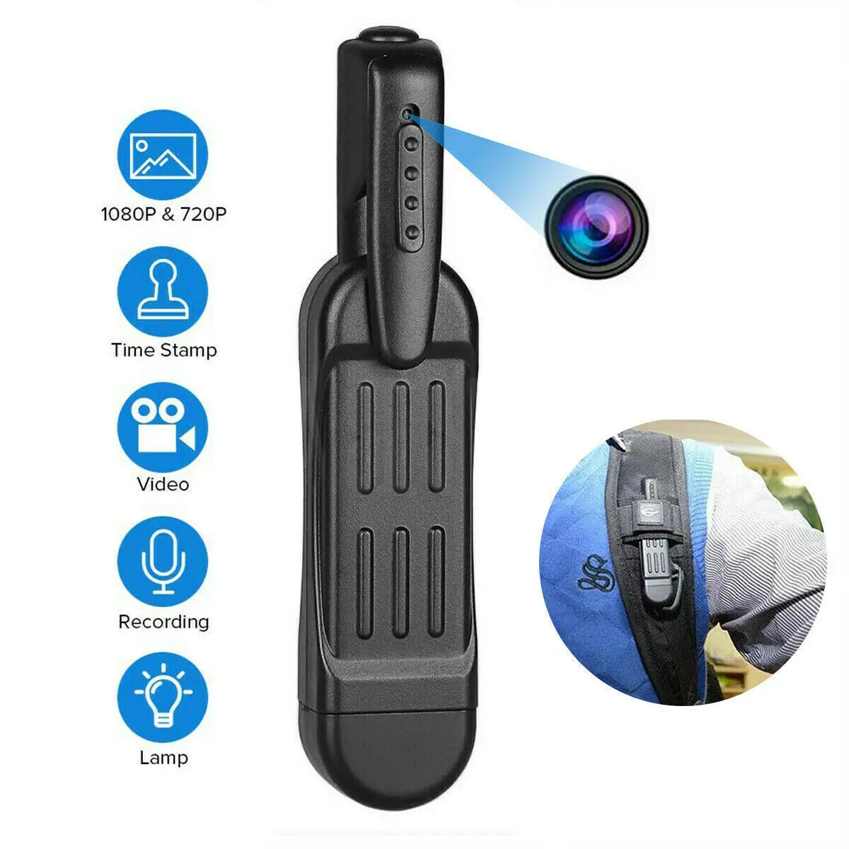 

T189 Mini Camera Full Hd 1080p Camera Wearable Small Pen Camera Mini Dvr Digital Mini Dv Camera Espia Support Sd Card