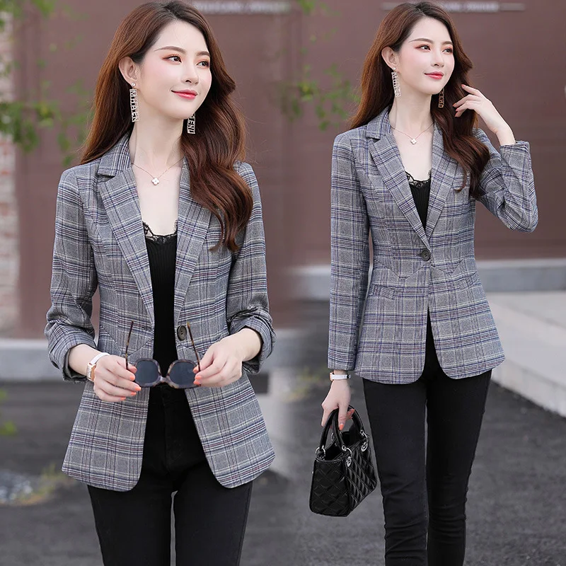 

Casual Fashion Comfortable Suit One-Button 2019 Autumn Elegant Long Sleeve