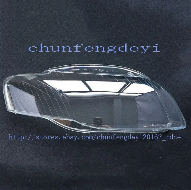 Для Audi A4 B7 2006 2007 2008 левый и правый передний комплект крышка объектива 2 шт для фар+ Клей Автомобильные аксессуары модификация автомобиля