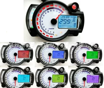 

LCD Digital Modification Mileage Table 1827 Color Switchable Adjustable 1-8 Cylinder for Motorcycle