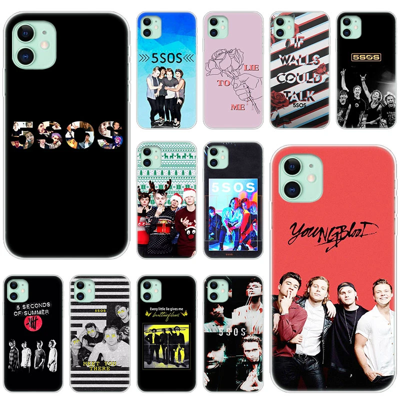 5Sos Band 5 Seconds Of Summer Phone Case For iPhone 12 11 Pro Max Mini Xs Max 8 7 6 6S Plus X 5S Se 2020 Xr Cover