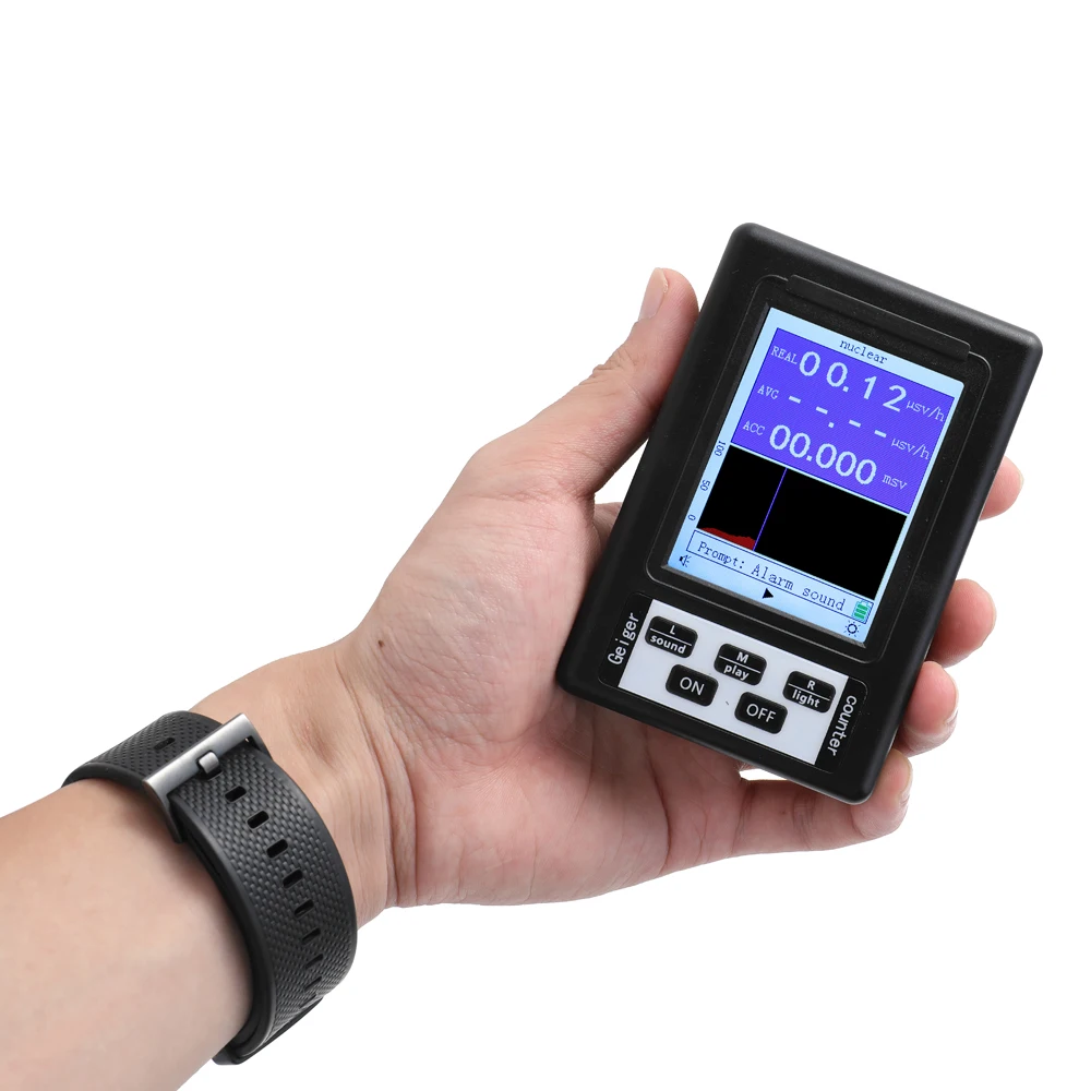 

BR-9B Handheld Portable Digital Display Nuclear Radiation Detector Geiger Counter Semi-functional Type Dosimeter Marble Tester