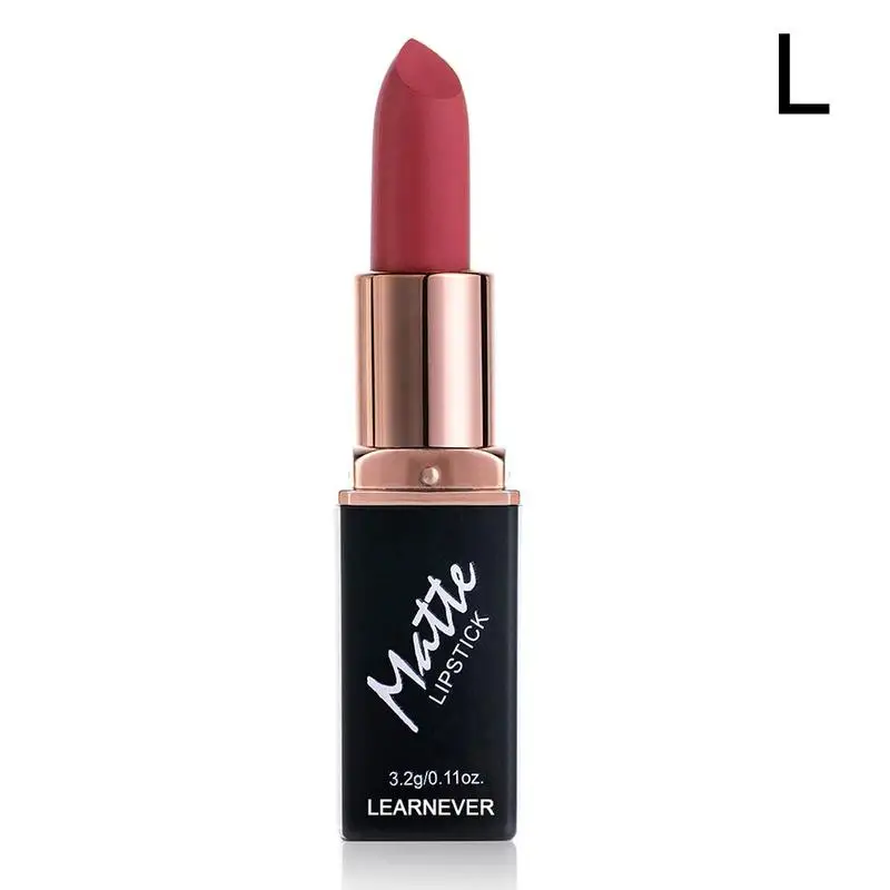 Lips Makeup 12 Colors Lipstick Long Lasting Moisturizing Lip Stick Cosmetic Velvet Lipstick Red Lip Matte Lipstick Waterproof - Цвет: L